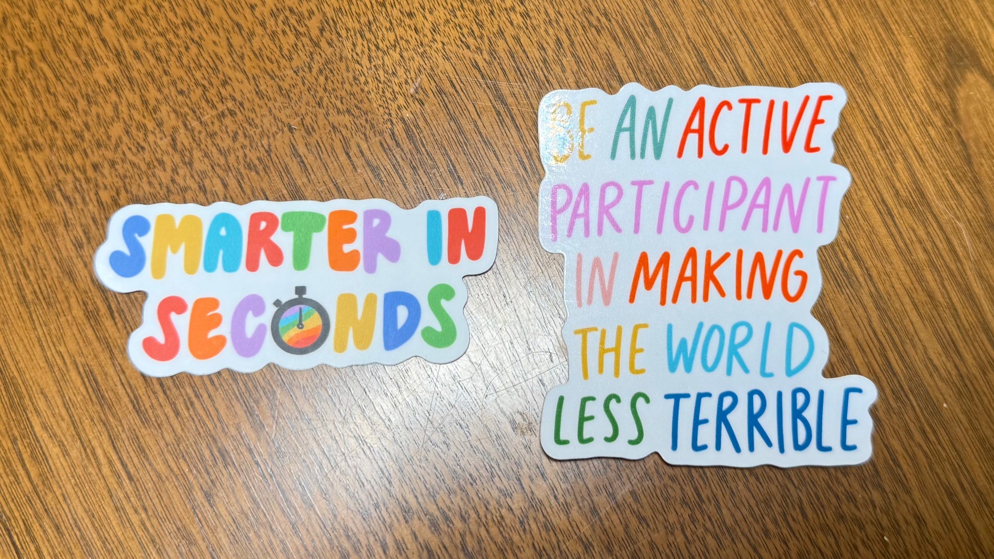 Smarter Participant Sticker Duo
